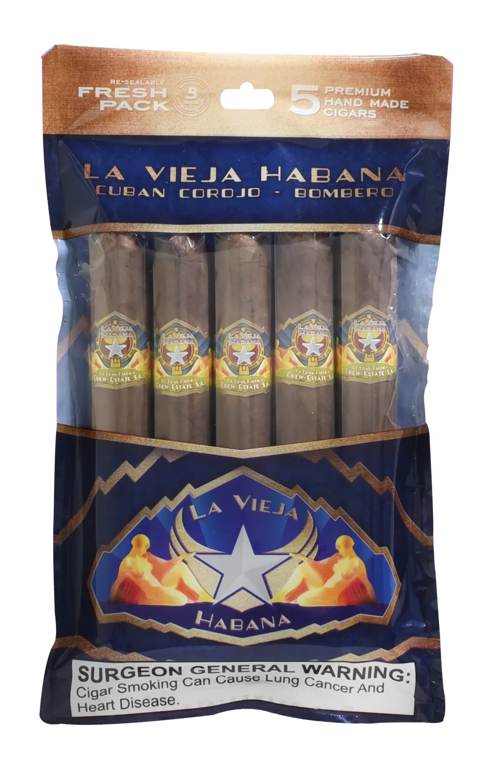 Cuban Corojo - Bombero Shelf Sleeve Retail Pack 5-5ct